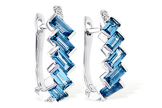 M318-71786: EARR 1.45 LONDON BLUE TOPAZ 1.50 TGW