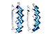 M318-71786: EARR 1.45 LONDON BLUE TOPAZ 1.50 TGW