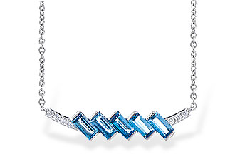 M318-71795: NECK .75 LONDON BLUE TOPAZ .80 TGW