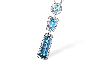 M319-57204: NECK 3.26 TW BLUE TOPAZ 3.50 TGW