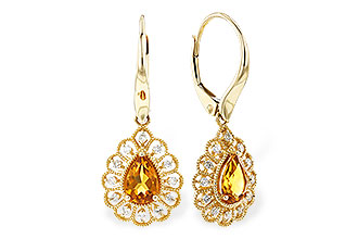 M319-58168: EARR .74 TW CITRINE .90 TGW