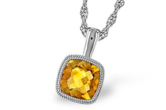 M319-61731: NECKLACE .75 CT CITRINE