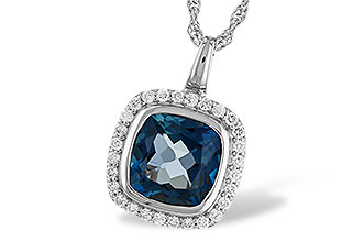 M319-61759: NECK 3.85 LONDON BLUE TOPAZ 4.15 TGW (9MM LBT)