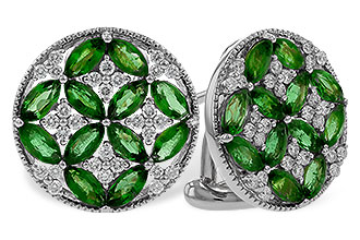 M320-49013: EARRINGS 1.66 TW EMERALD 1.96 TGW