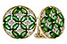 M320-49013: EARRINGS 1.66 TW EMERALD 1.96 TGW