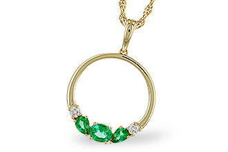 M320-49986: NECKLACE .52 EMERALD .62 TGW
