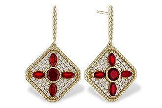 M320-50840: EARRINGS .99 TW RUBY 1.42 TGW