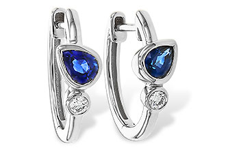 M320-50904: EARRINGS .51 SAPPHIRE .57 TGW