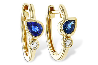 M320-50904: EARRINGS .51 SAPPHIRE .57 TGW