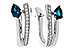 M320-52704: EARR .88 LONDON BLUE TOPAZ 1.08 TGW (6x4MM LBT)