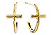M320-53559: GOLD EARRINGS (14MM)