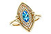 M320-54477: LDS RG .54 BLUE TOPAZ .70 TGW (8x4MM BT)