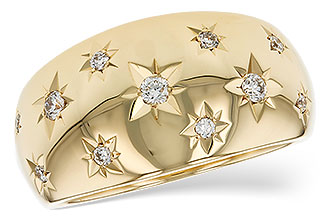 M321-37240: LDS DIA WEDDING RING .18 TW